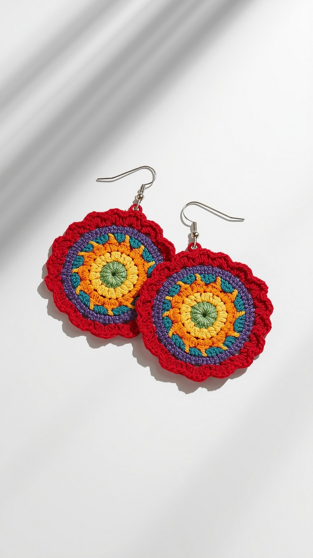 Rainbow Mini Mandala Earrings