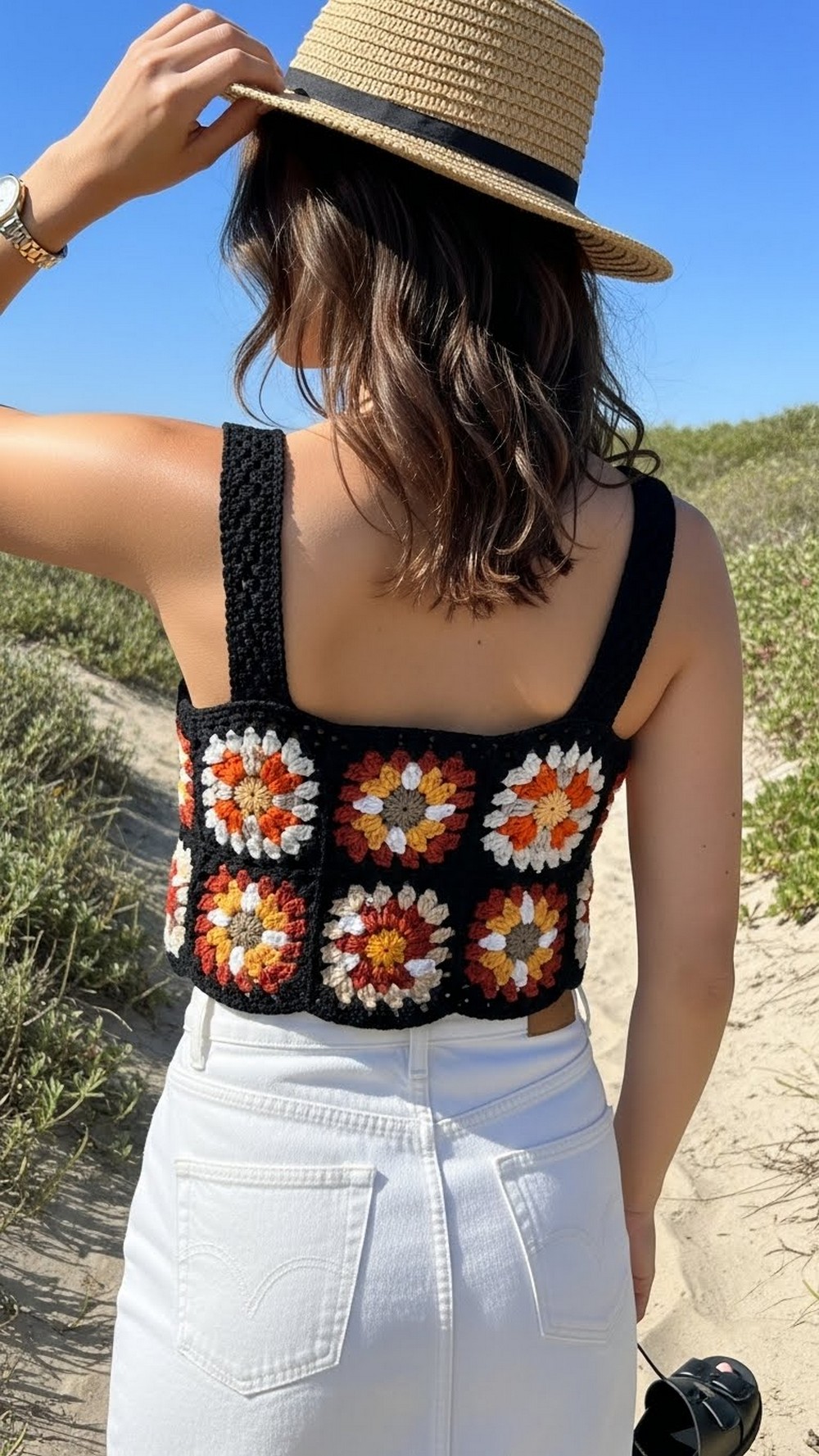 Retro Cherry Granny Square Festival Set