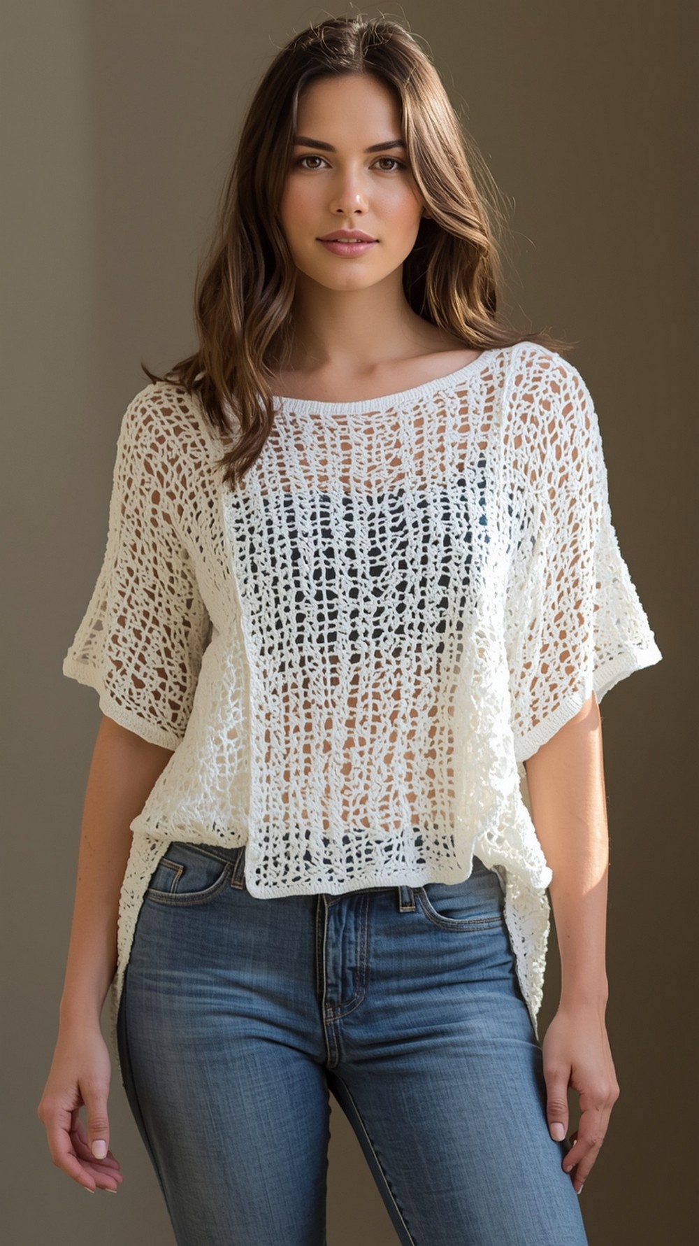 Saratoga Poncho-Style Summer Top