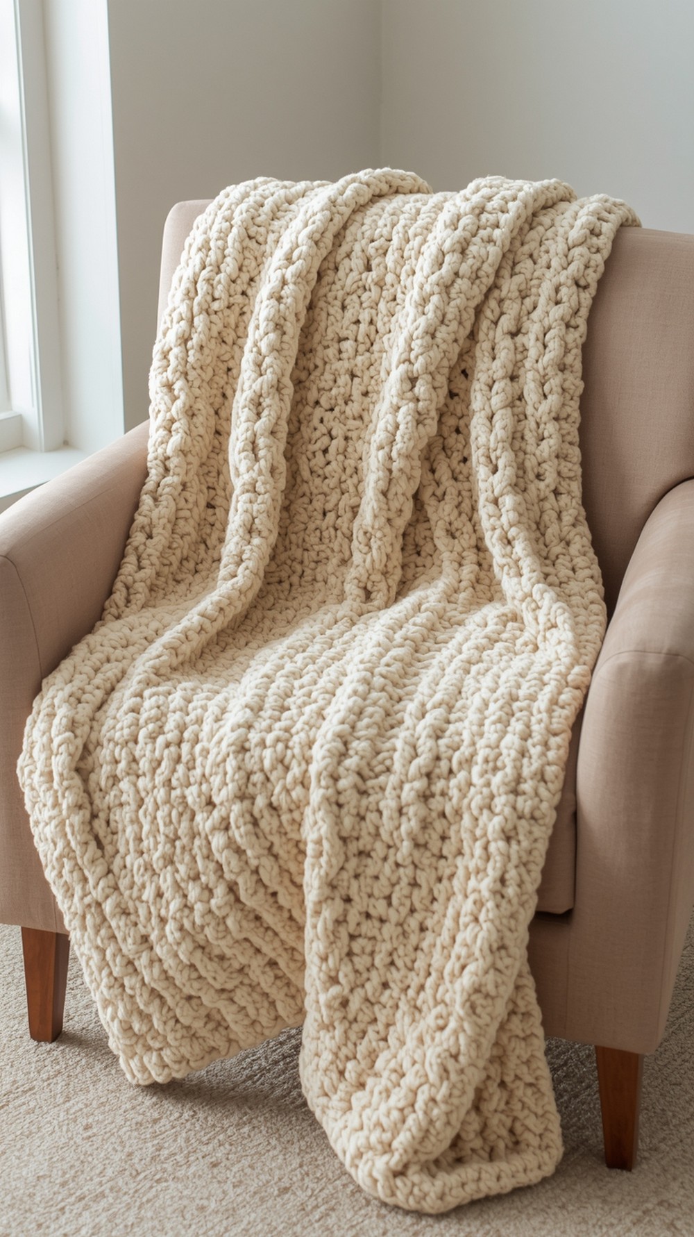 Simple Crocheted Blanket