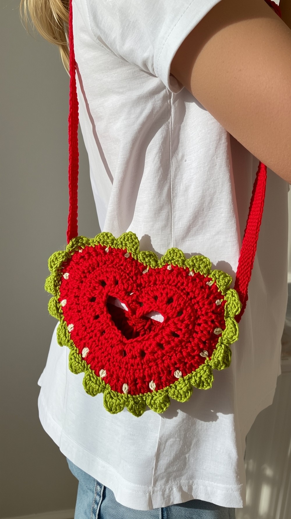Strawberry Heart Bag