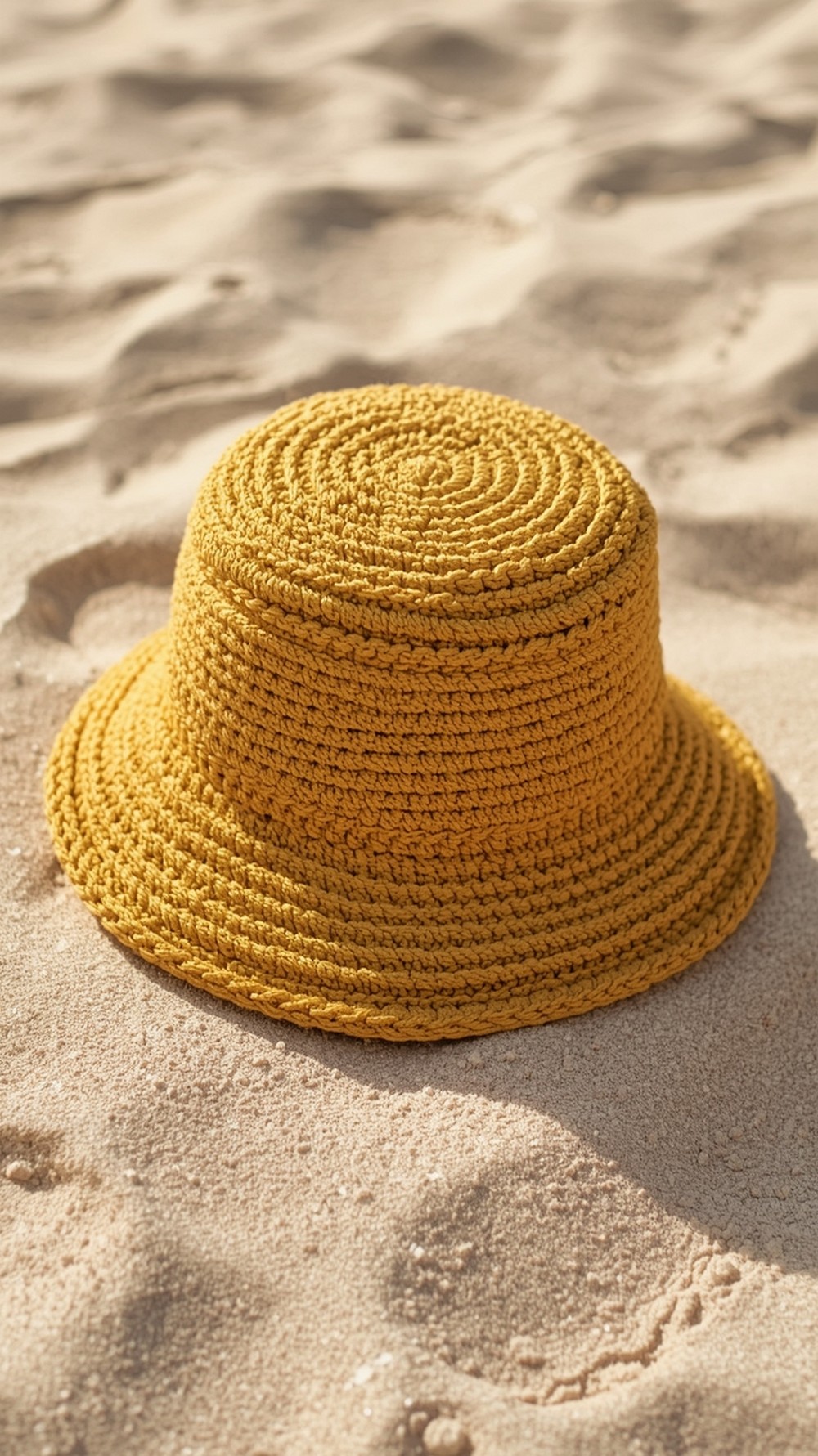 Summer Sun Bean-Stitch Bucket