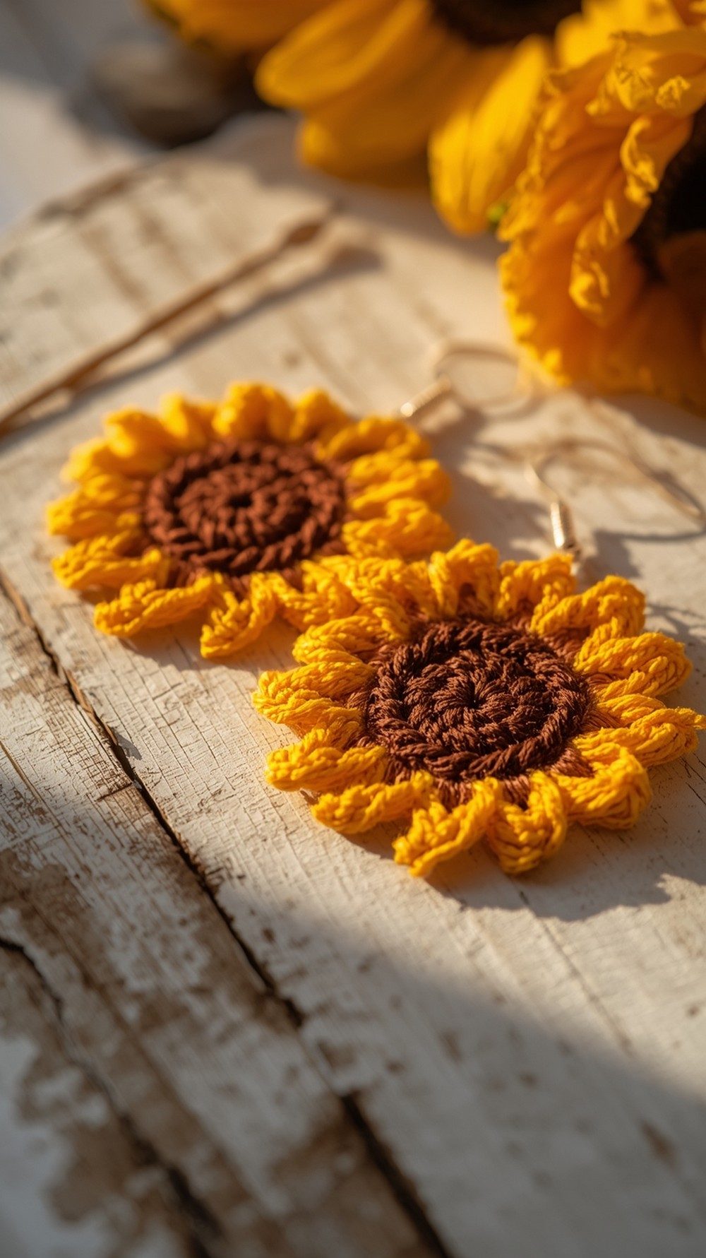 Sunflower Stud-Style Drops
