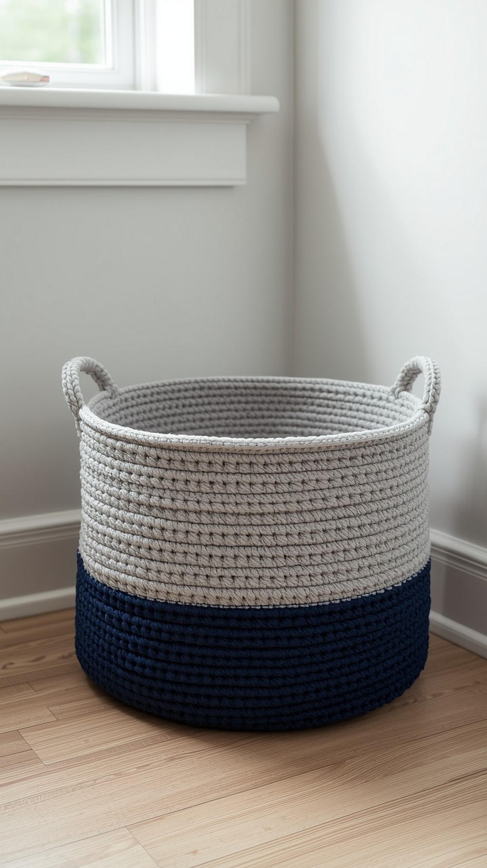 T-Shirt Yarn Toy Storage Basket