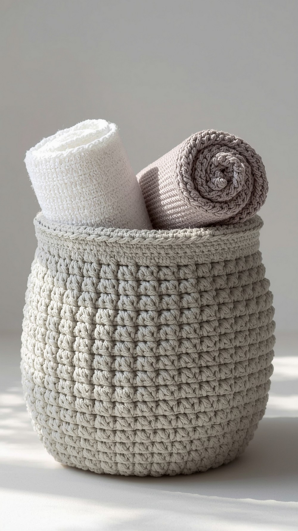 Woven-Look Blanket Basket