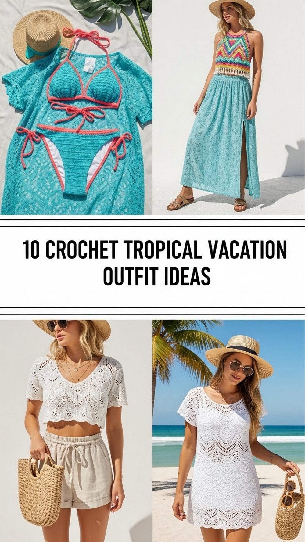 10 Crochet Tropical Vacation Outfit Ideas