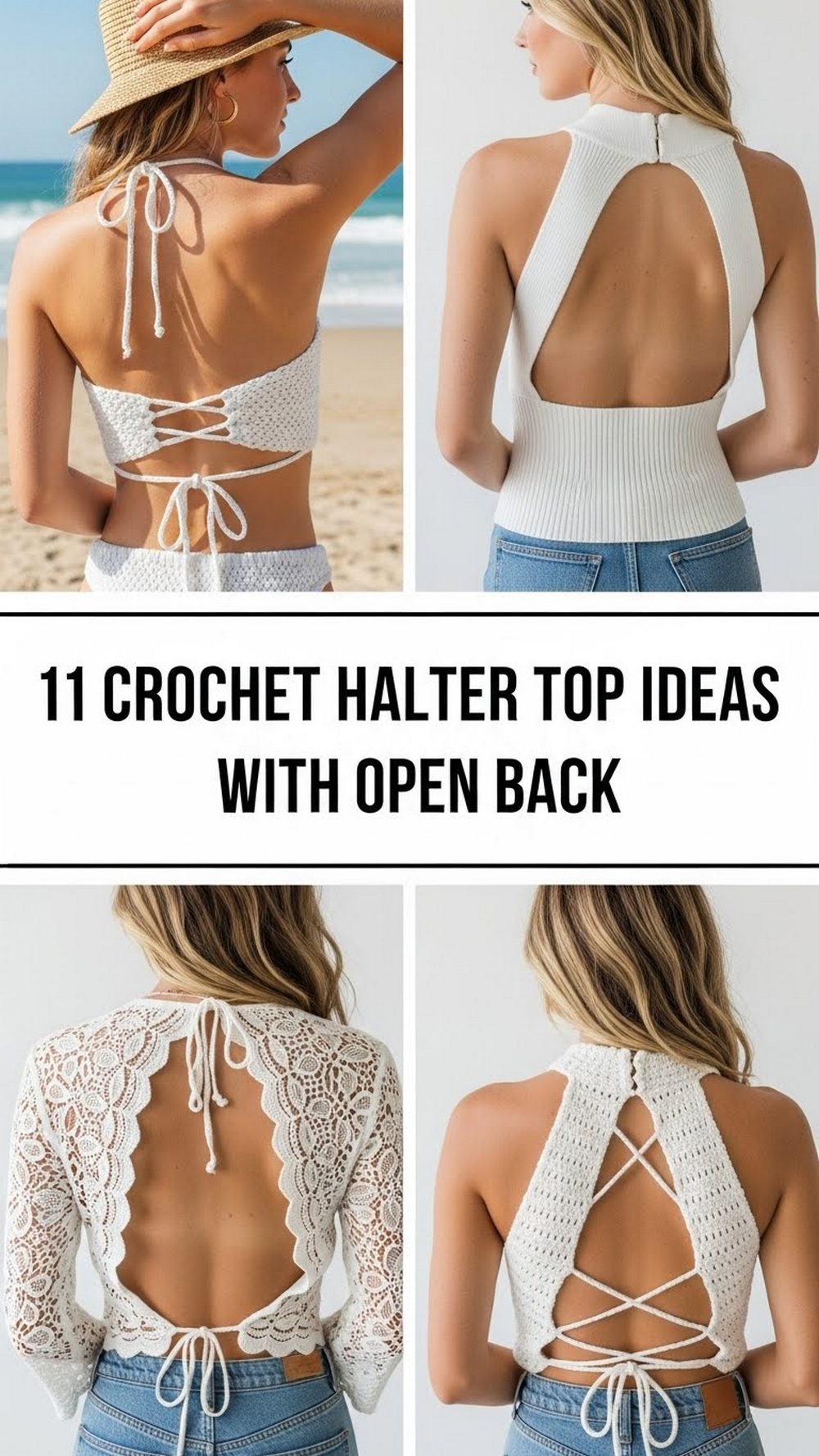 11 Crochet Halter Top Ideas With Open Back