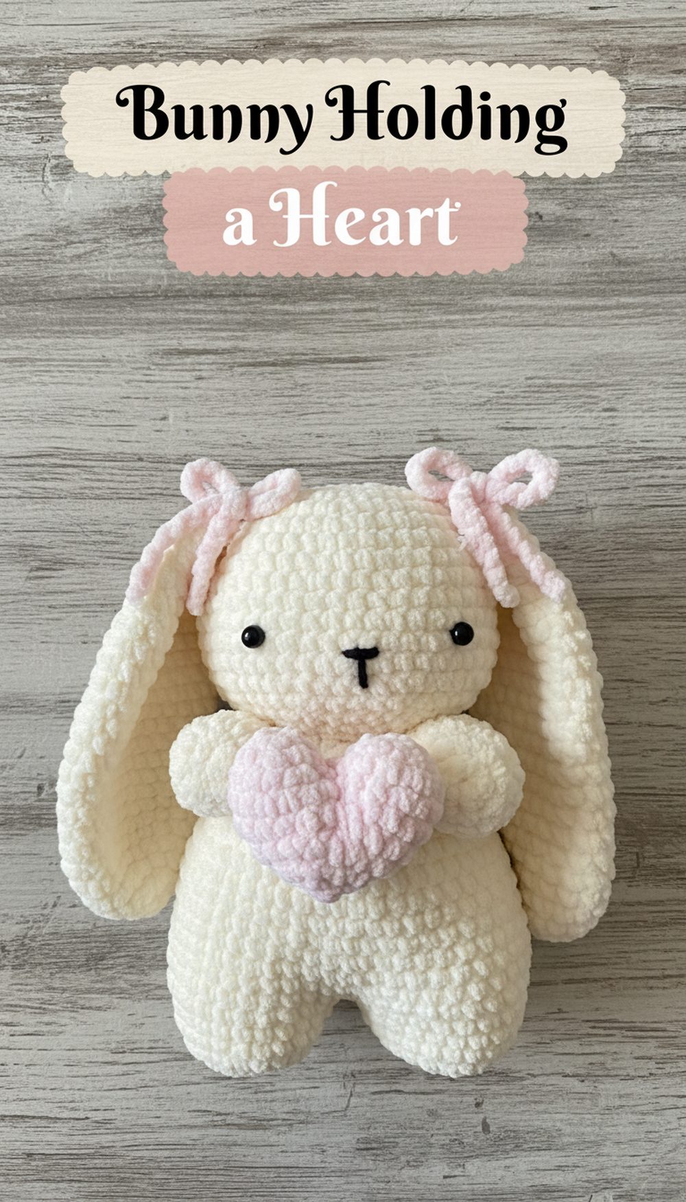 Bunny Holding a Heart