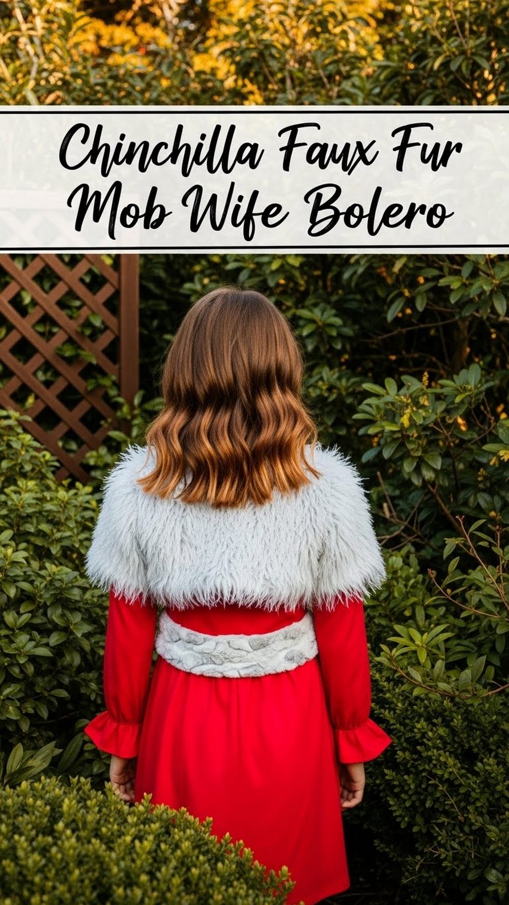 Chinchilla Faux Fur Mob Wife Bolero