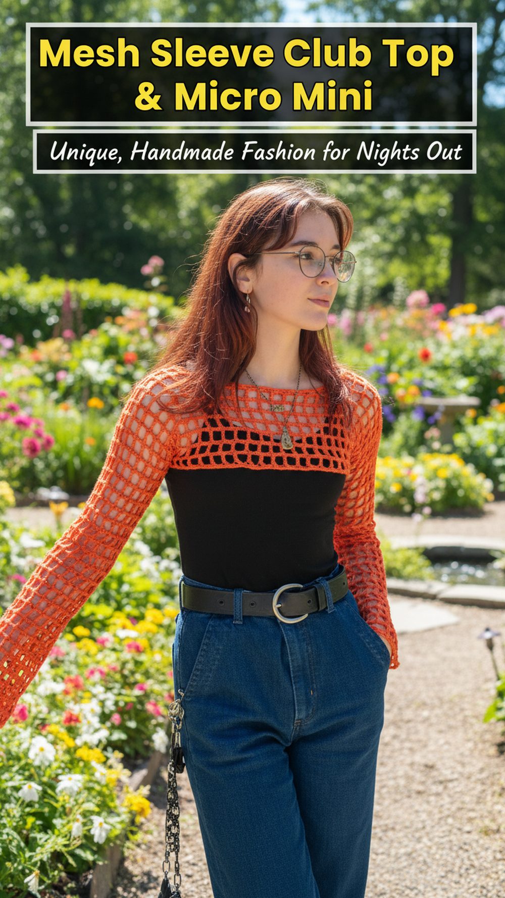 Mesh Sleeve Club Top & Micro Mini