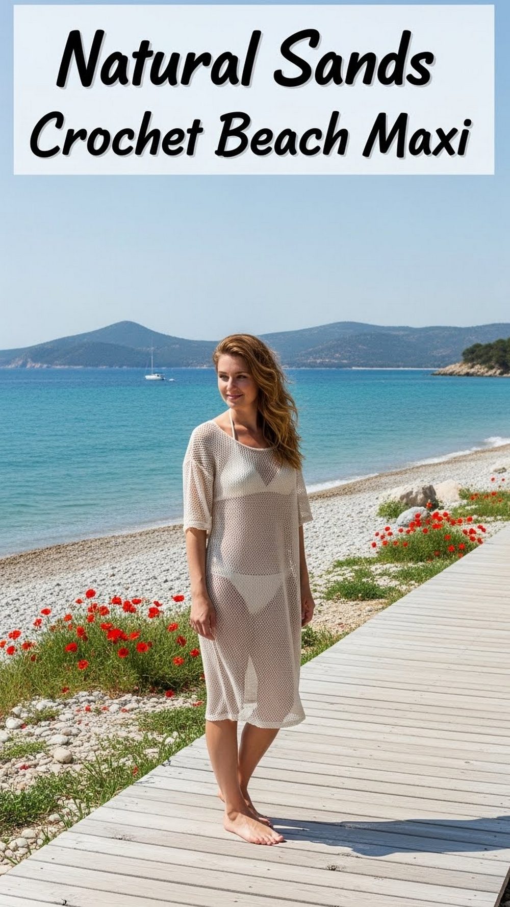 Natural Sands Crochet Beach Maxi