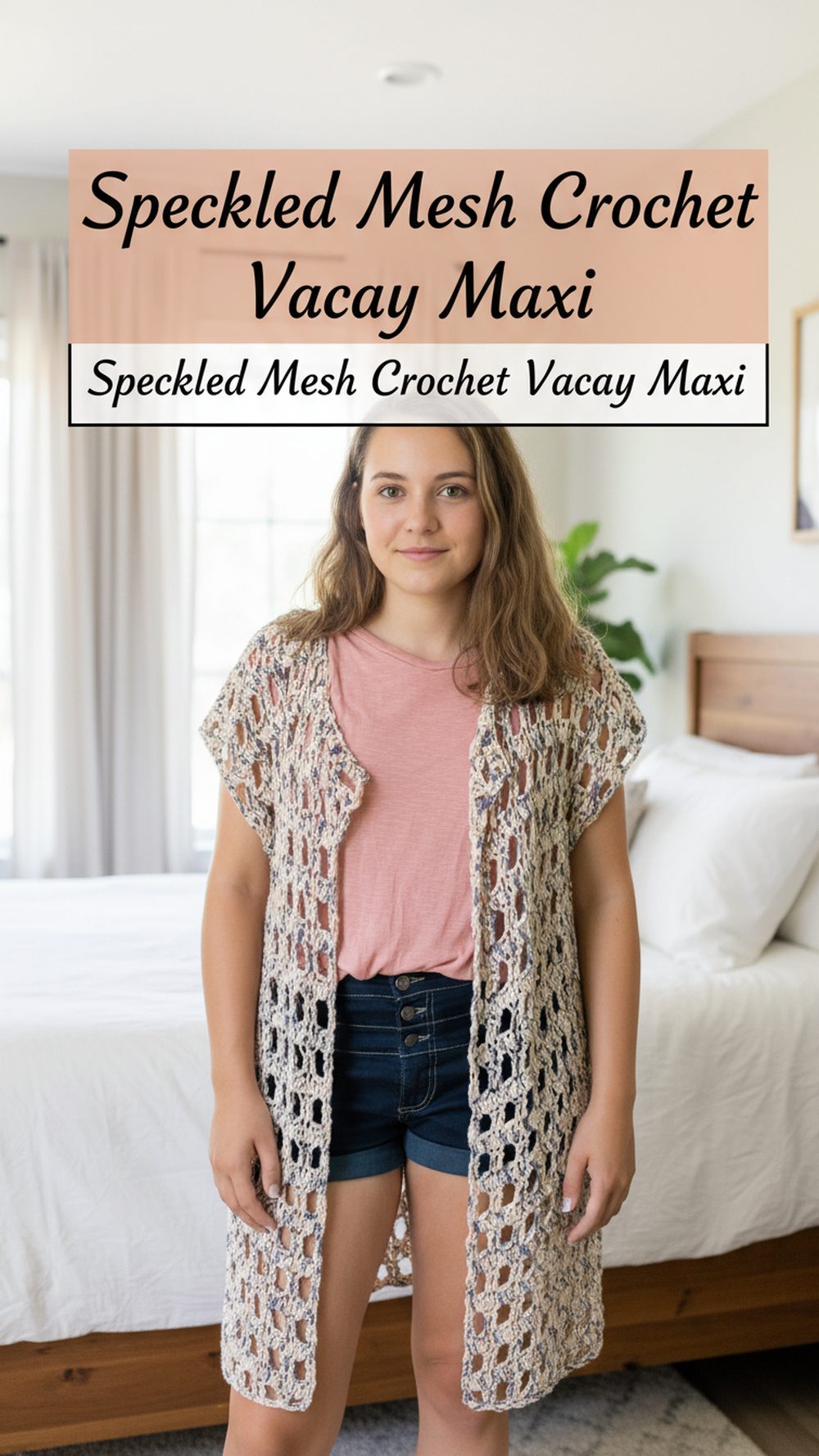 Speckled Mesh Crochet Vacay Maxi