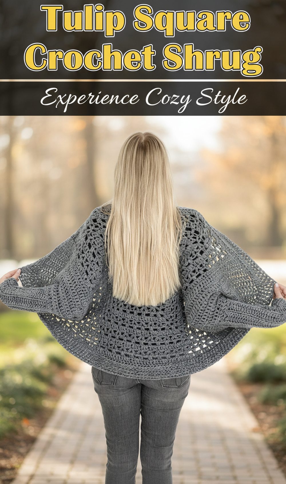 Tulip Square Crochet Shrug