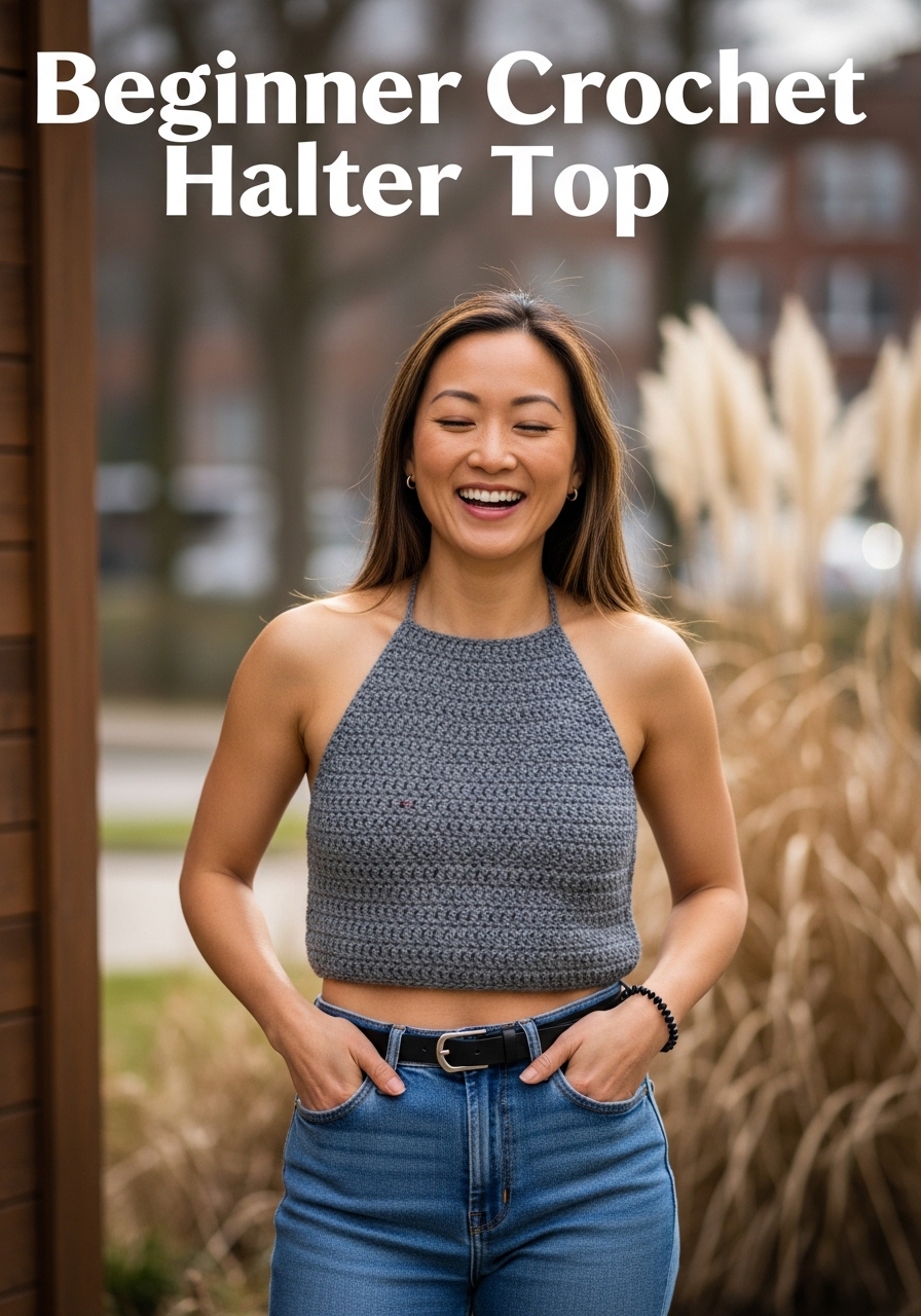 Beginner Crochet Halter Top