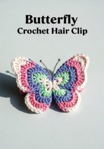 Butterfly Crochet Hair Clip