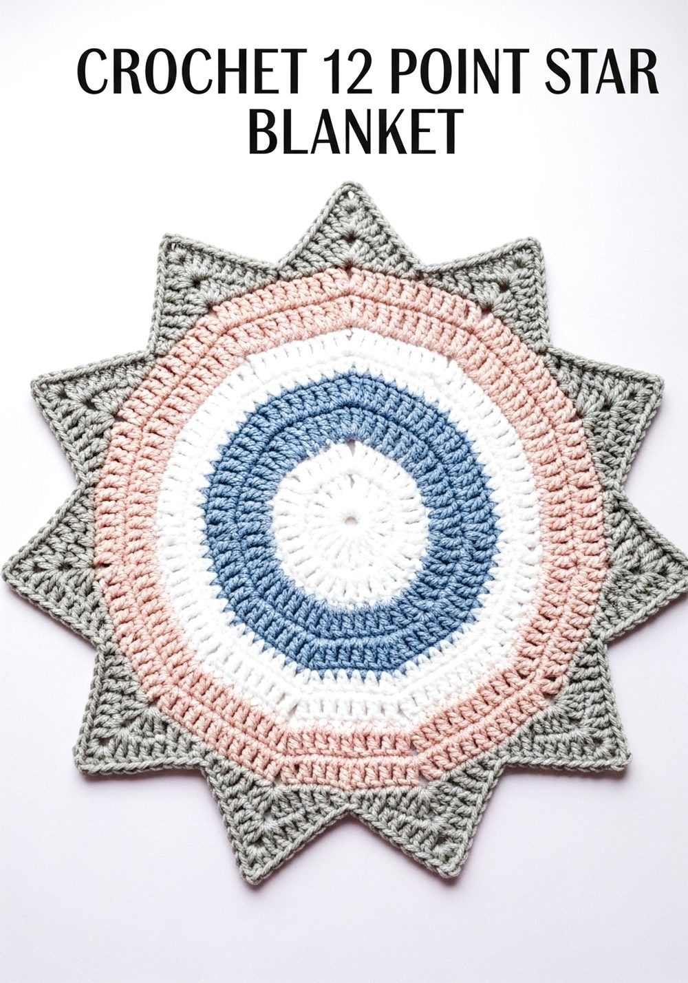 Crochet 12 Point Star Blanket