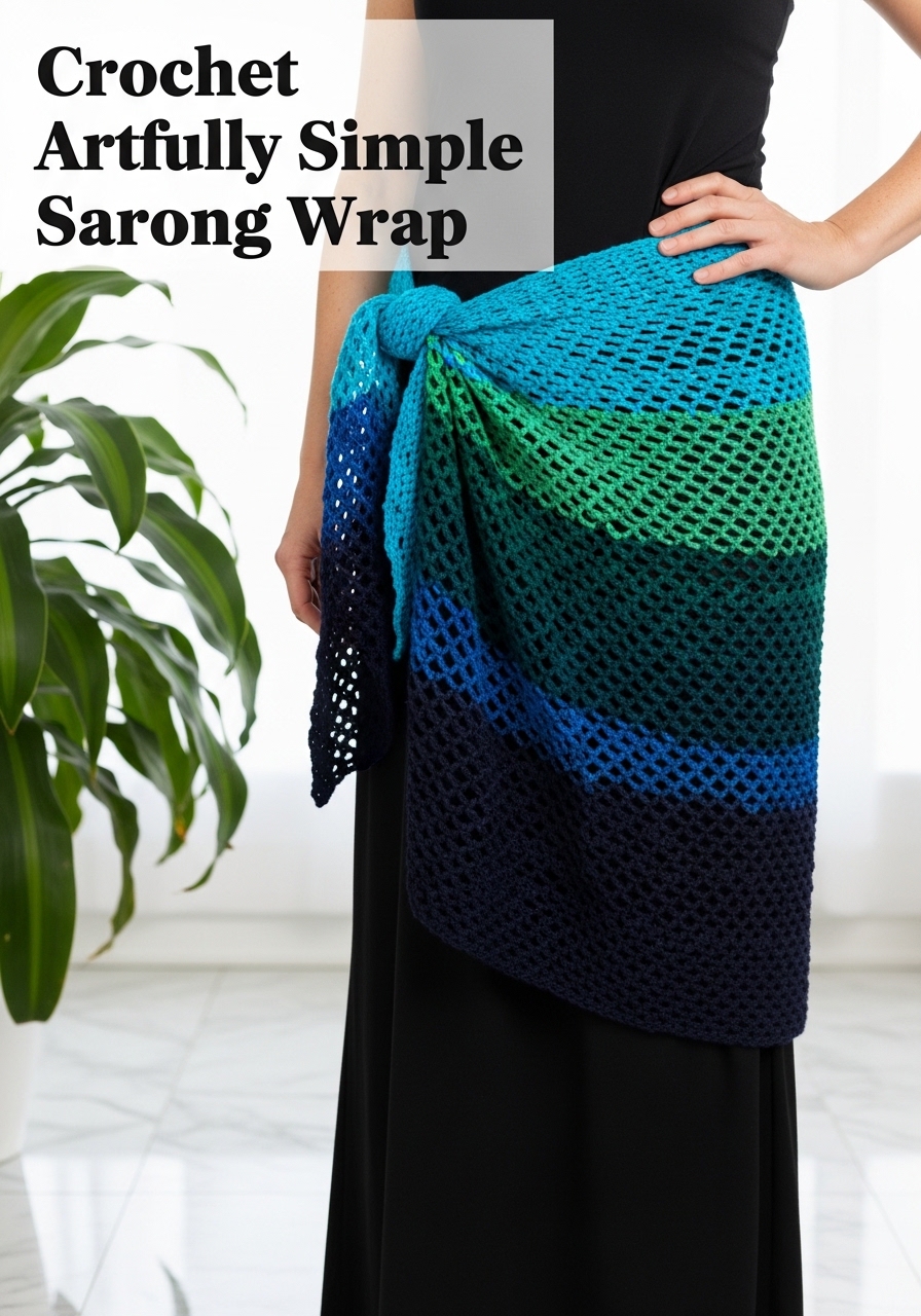 Crochet Artfully Simple Sarong Wrap