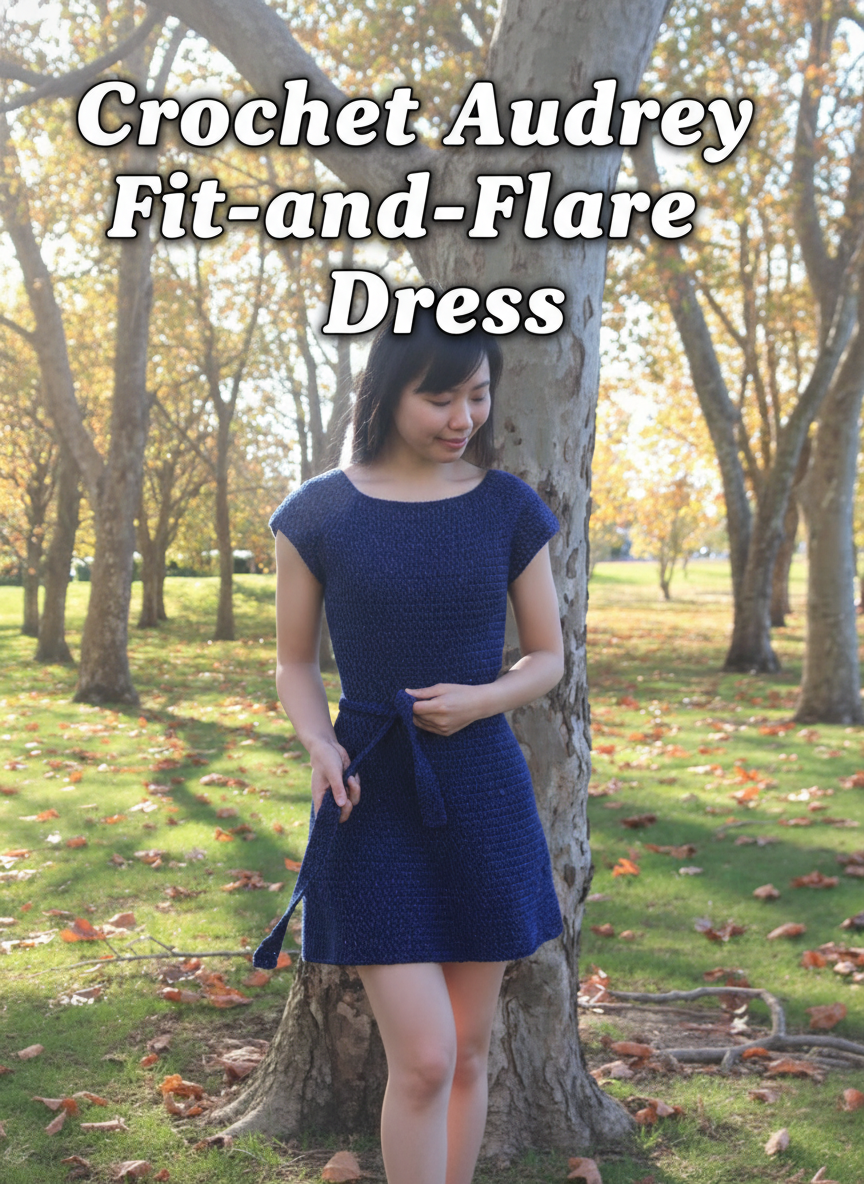 Crochet Audrey Fit-and-Flare Dress