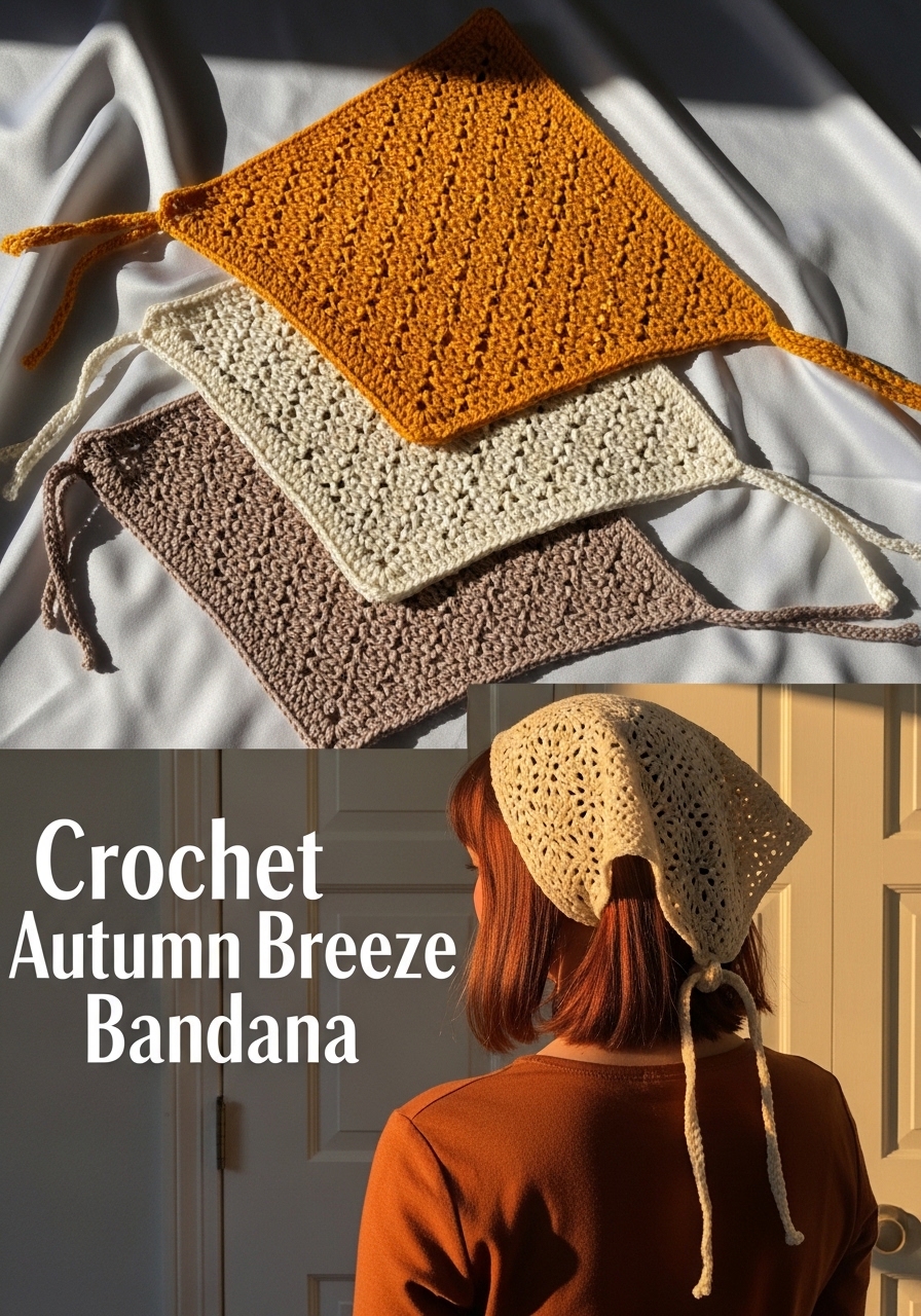 Crochet Autumn Breeze Bandana