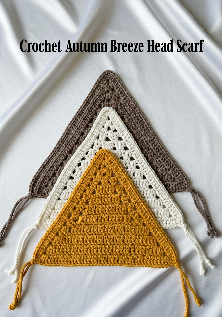 Crochet Autumn Breeze Head Scarf