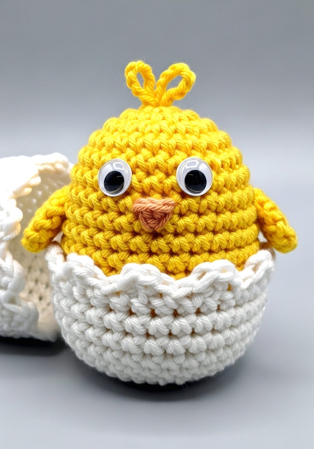 Crochet Baby Chick Egg Cup Buddy