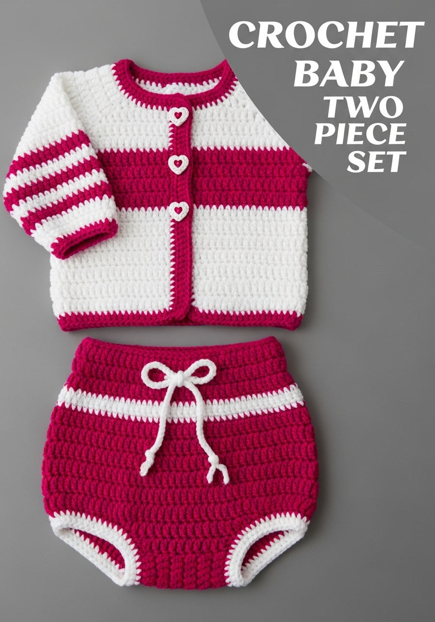 Crochet Baby Two Piece Set