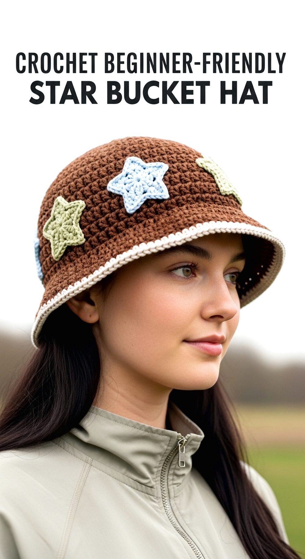 Crochet Beginner-Friendly Star Bucket Hat