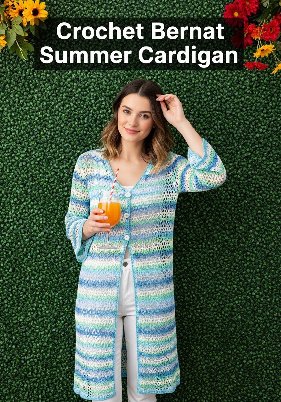 Crochet Bernat Summer Cardigan