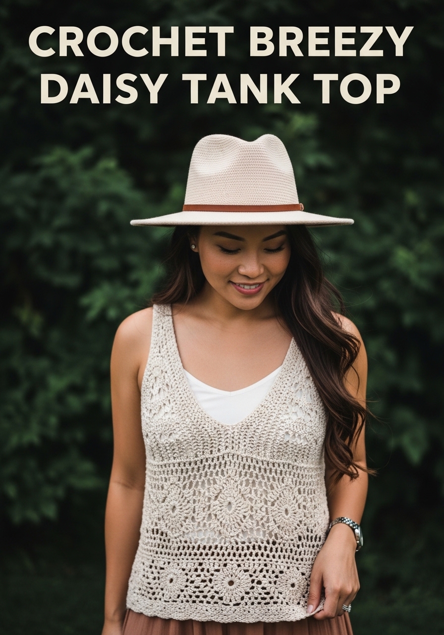 Crochet Breezy Daisy Tank Top