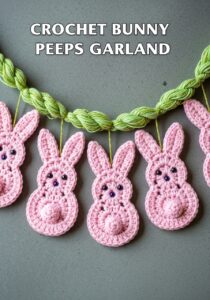 Crochet Bunny Peeps Garland