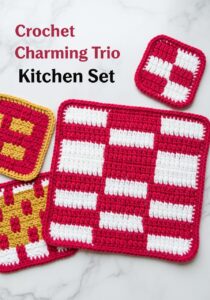 Crochet Charming Trio Kitchen Set