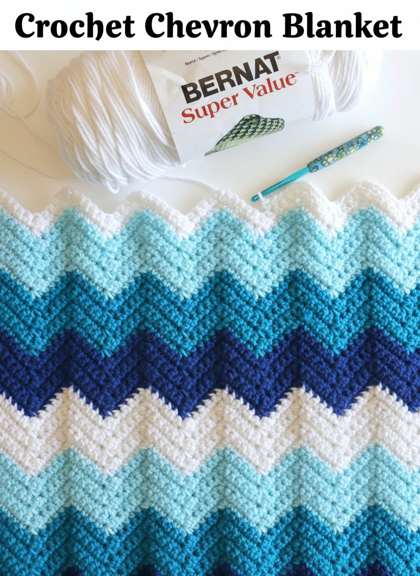 Crochet Chevron Blanket