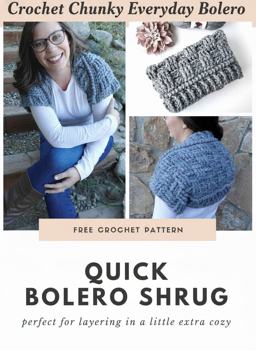 Crochet Chunky Everyday Bolero