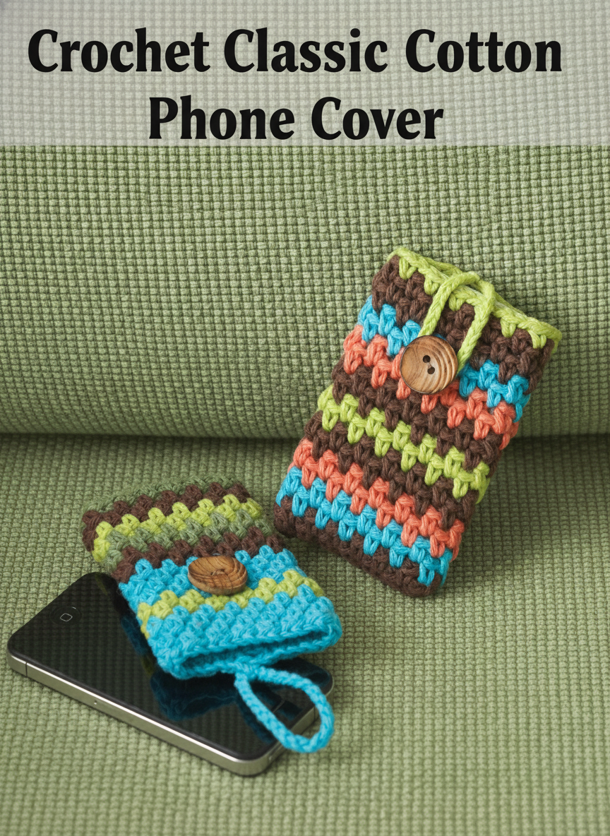 Crochet Classic Cotton Phone Cover