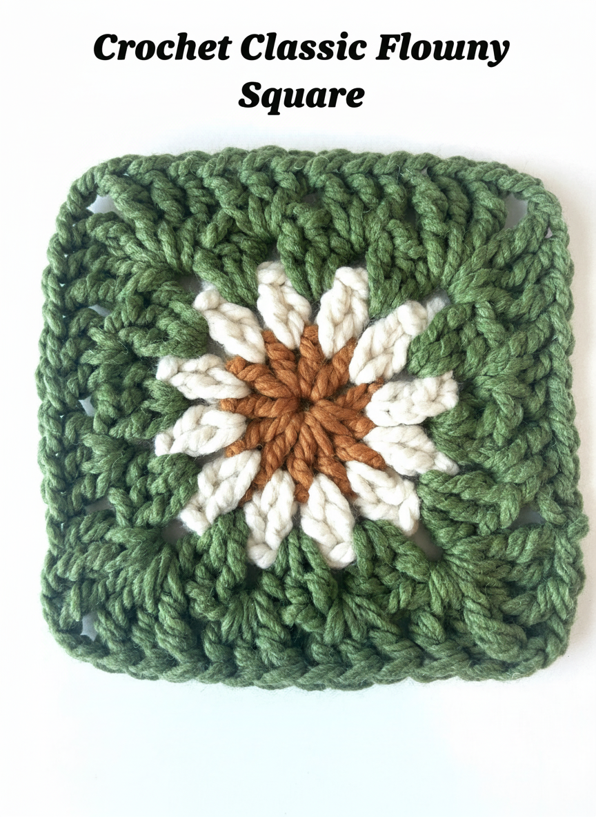 Crochet Classic Flower Granny Square
