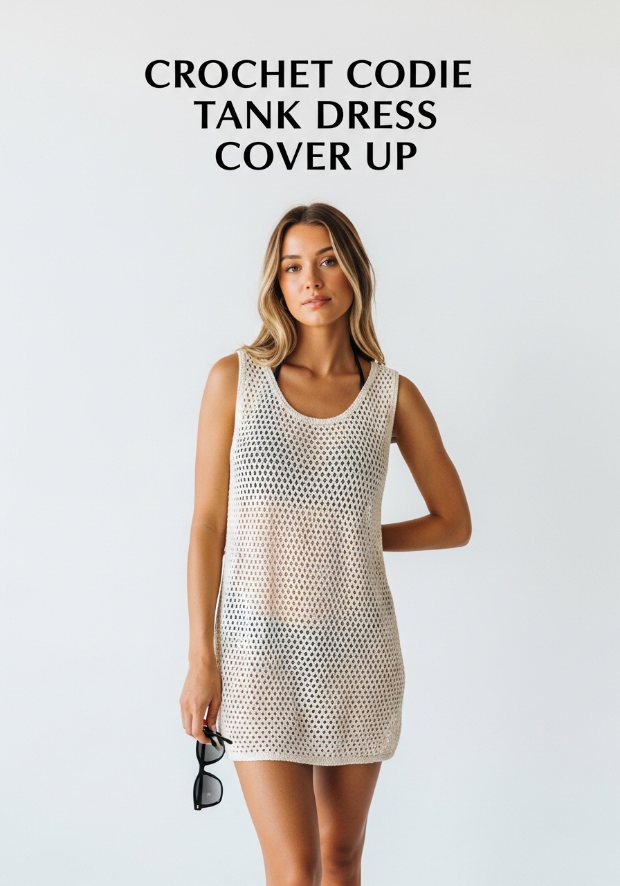 Crochet Codie Tank Dress Cover Up