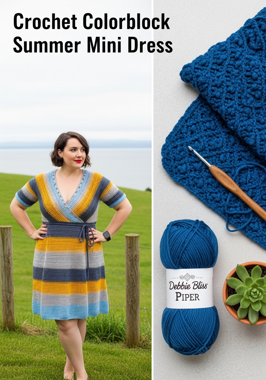 7 Crochet Mini Dress Free Patterns - Yarn Nest Studio