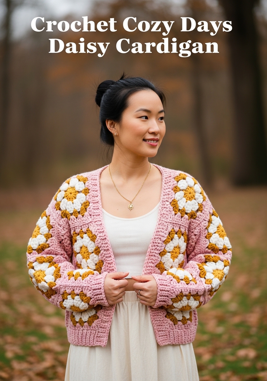 Crochet Cozy Days Daisy Cardigan