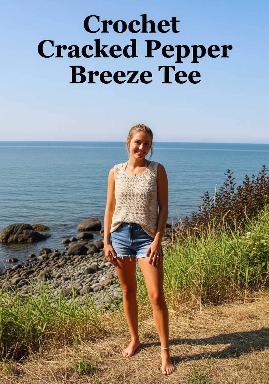 Crochet Cracked Pepper Breeze Tee
