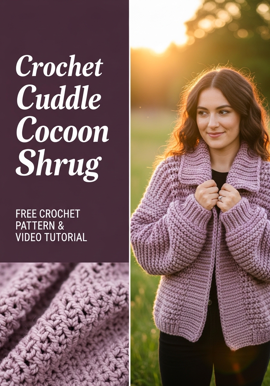 Crochet Cuddle Cocoon Shrug
