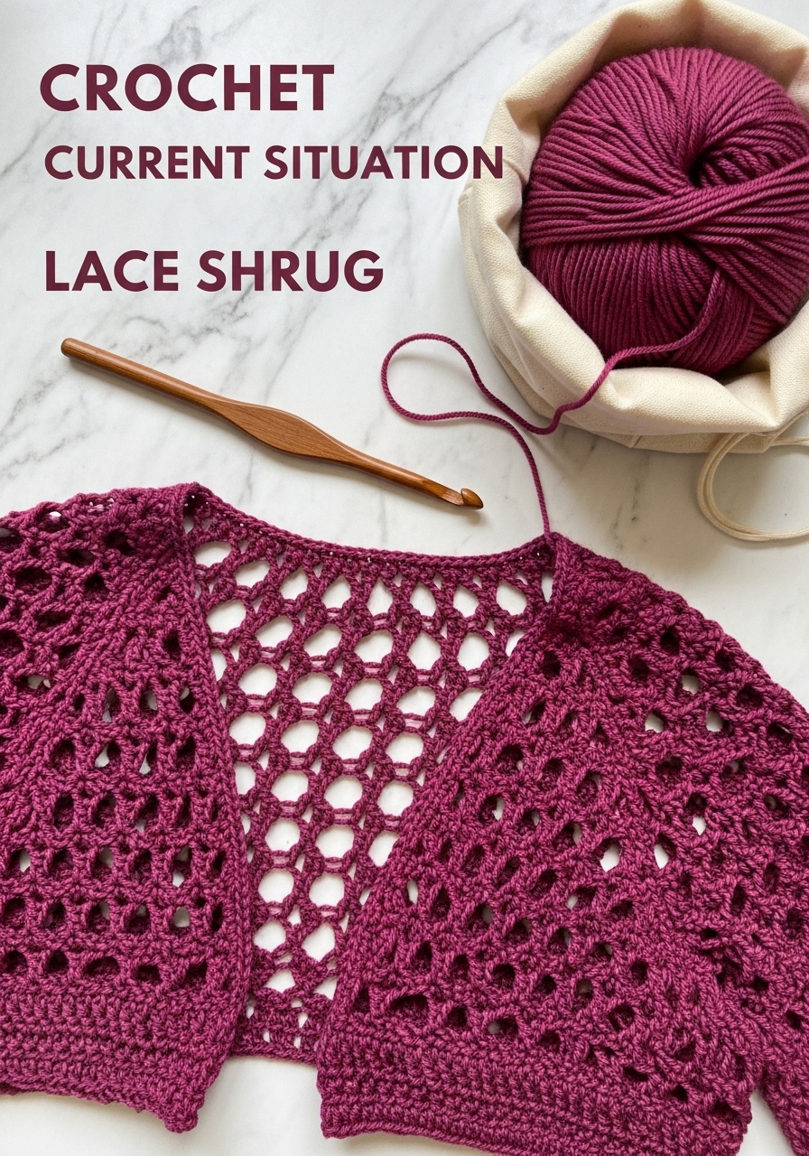 Crochet Current Situation Lace Shrug