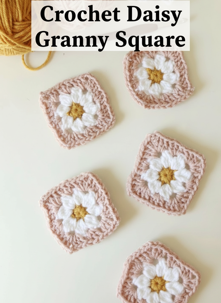 Crochet Daisy Granny Square