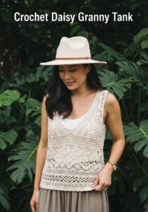 Crochet Daisy Granny Tank