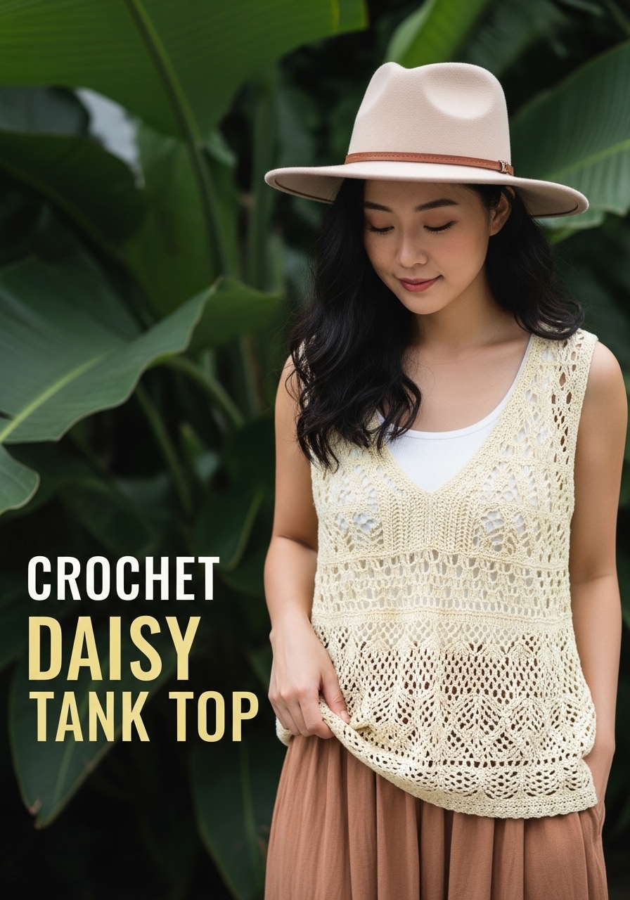 Crochet Daisy Tank Top