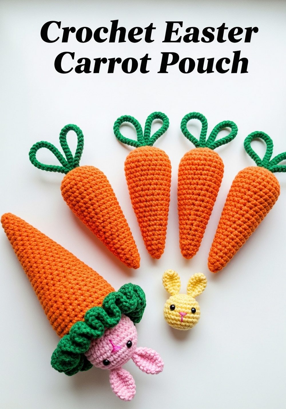 Crochet Easter Carrot Pouch