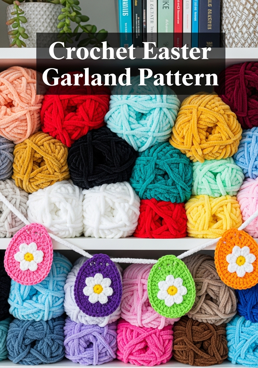 Crochet Easter Garland Pattern