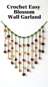 Crochet Easy Blossom Wall Garland