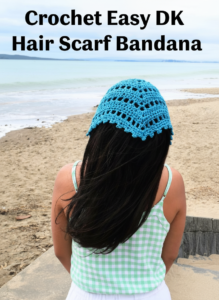 Crochet Easy DK Hair Scarf Bandana