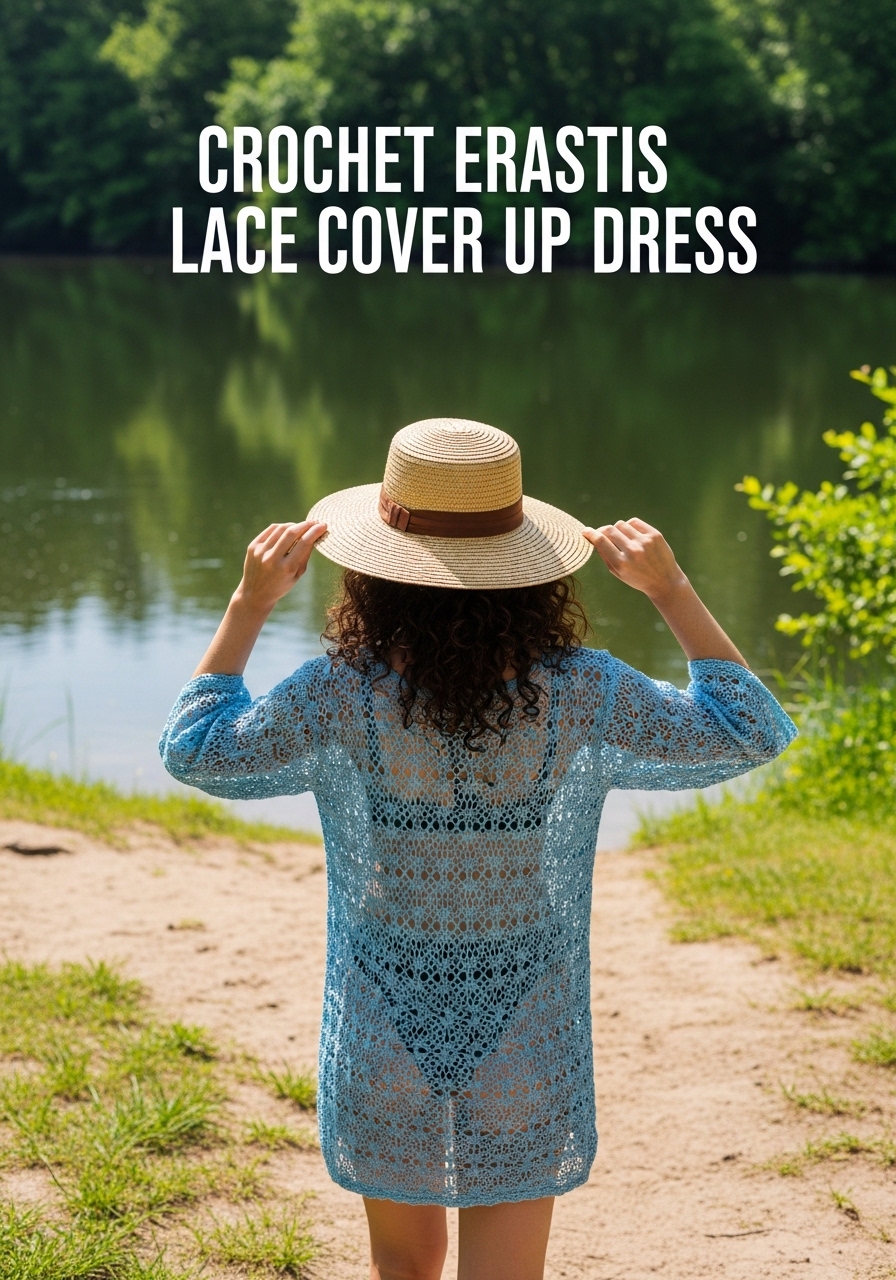 Crochet Erastis Lace Cover Up Dress