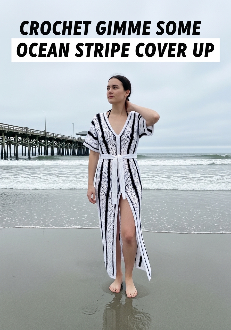 Crochet Gimme Some Ocean Stripe Cover Up